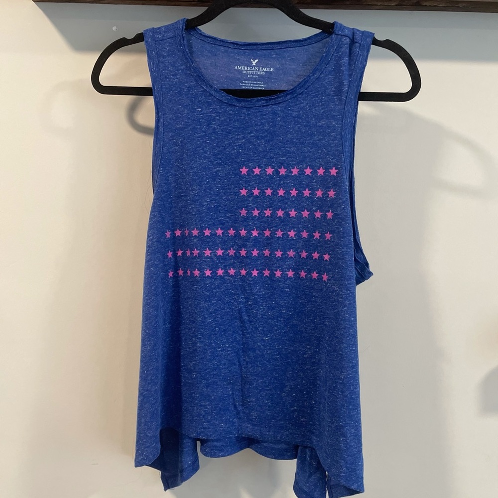 American Eagle American flag 🇺🇸 tank top small